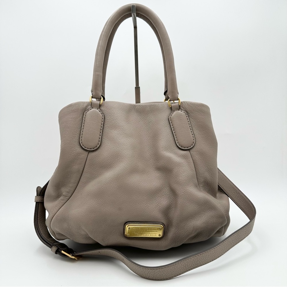Marc by Marc Jacobs Leather New Q Fran Satchel